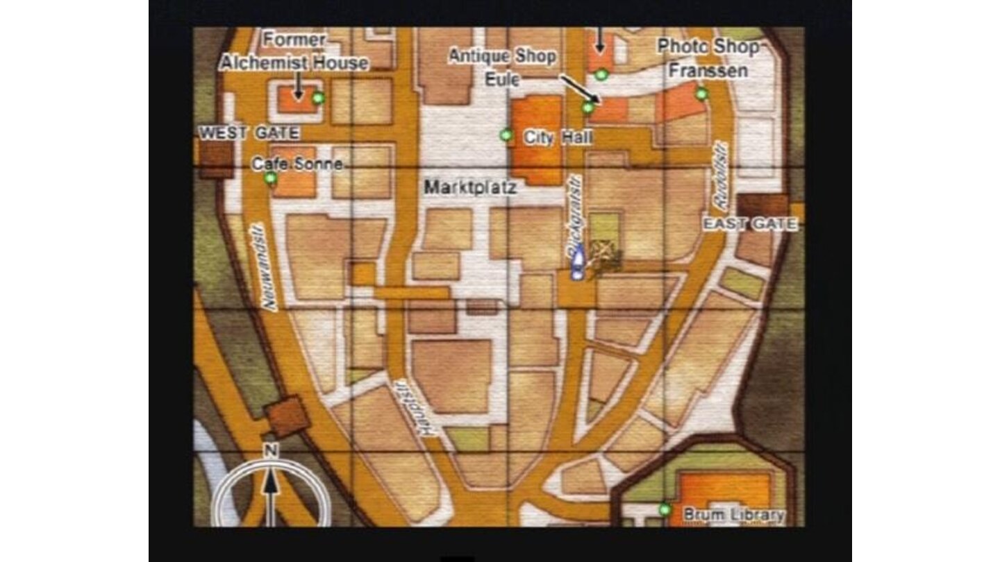 If you ever get lost, check out the map. Note that map will be different if you're in different timelines.