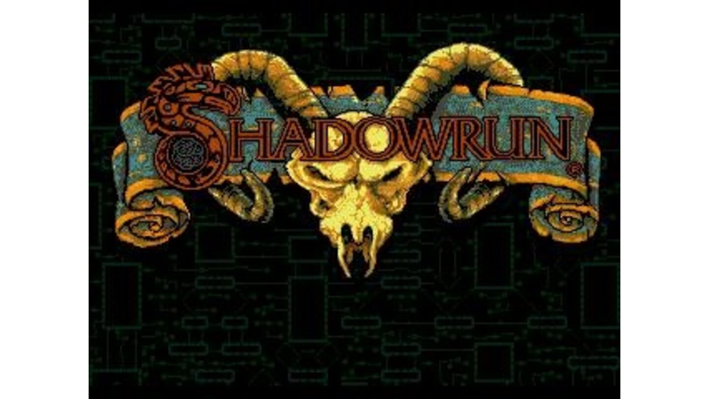 Shadowrun's title screen