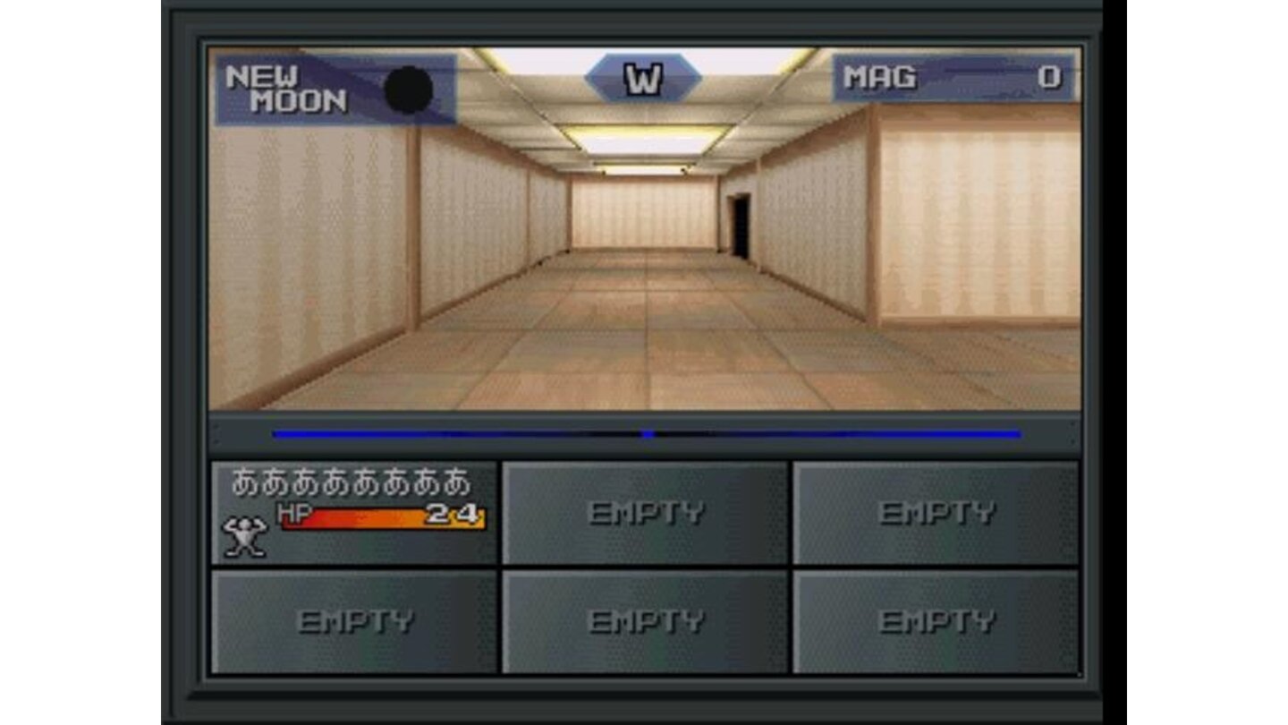A typical Shin Megami Tensei dungeon. They look now much better than they did on SNES