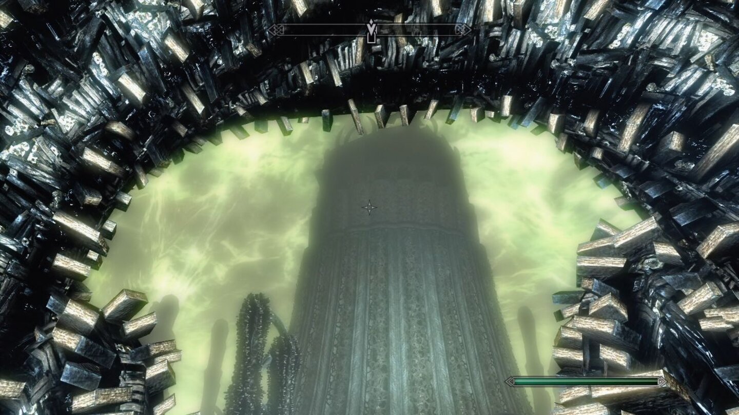 Skyrim: DragonbornHoch oben auf diesem Turm erwartet uns der Kampf mit dem ersten Drachenblut Miraak.