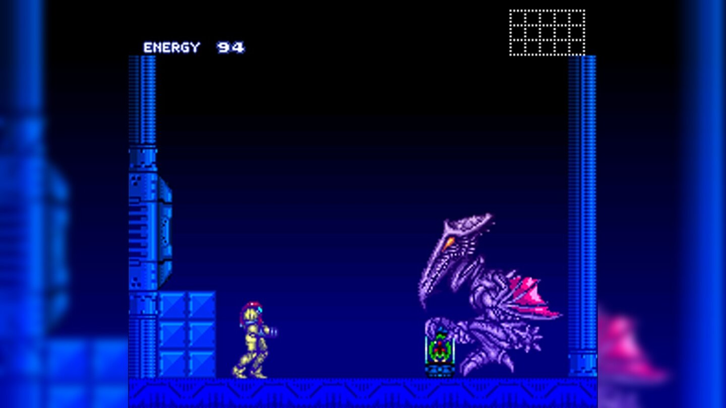 Super Metroid (1994)Das dritte Action-Adventure der Metroid-Reihe konfrontiert die Spieler erneut mit einer klug konstruierten 2D-Welt, in der sie mit Protagonistin Samus Aran kämpfen und knobeln. Die Grafik und vor allem der Soundtrack sind Weltklasse.