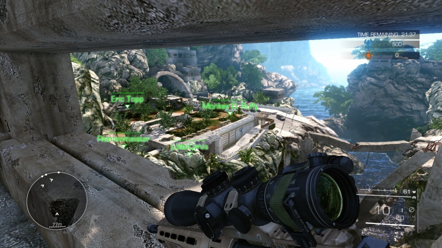 Sniper: Ghost Warrior 2Die Positionen der Teamkameraden werden im Multiplayer angezeigt.