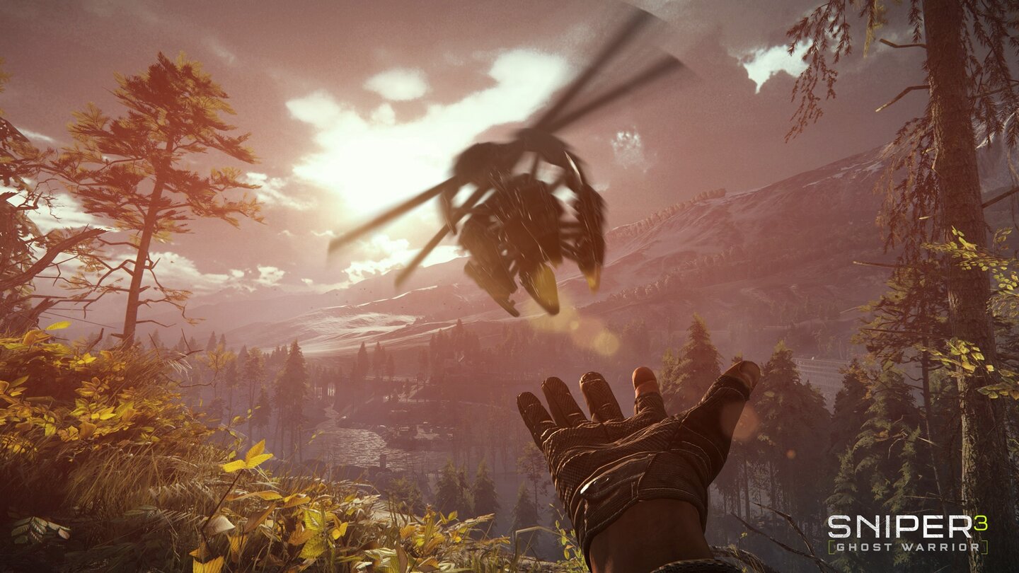 Sniper: Ghost Warrior 3In der offenen Welt können wir ganz frei vorgehen und etwa Drohnen ausschicken, um das Ziel zu finden.