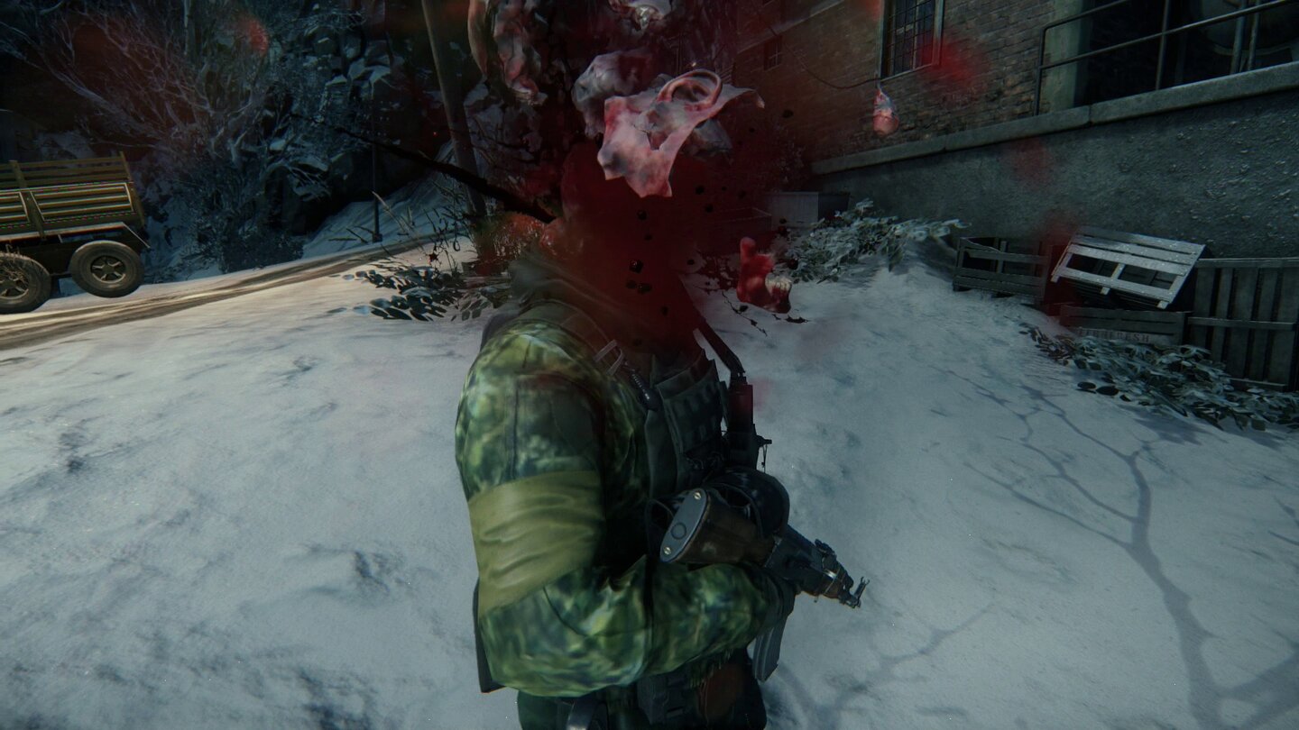 Sniper: Ghost Warrior 3Die Killcam bleibt hinter der von Sniper Elite zurück, bietet aber ähnlich blutige Effekte – die richtige Munition vorausgesetzt.