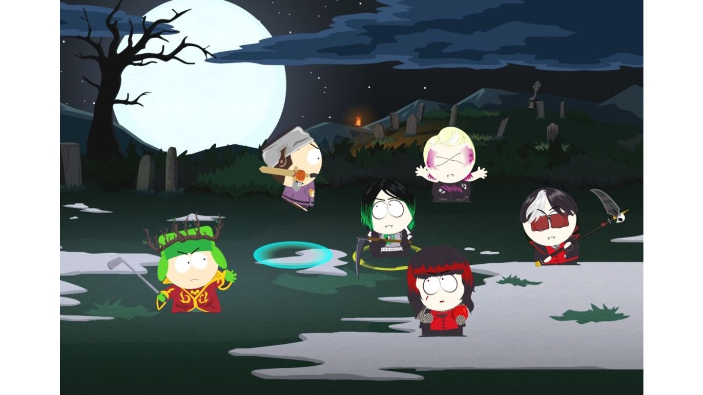 South Park: The Stick of TruthSouth Park: The Stick of Truth erscheint am 5. März 2013 für die Xbox 360, Playstation 3 und den PC - mit Kinect kann der Spieler auf der Xbox sogar selbst Cartman beschimpfen.