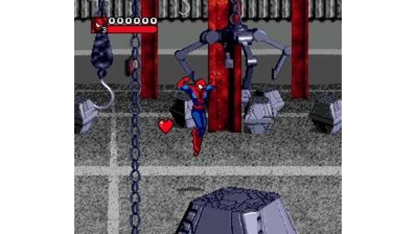 Spiderman is glad to see the heart
