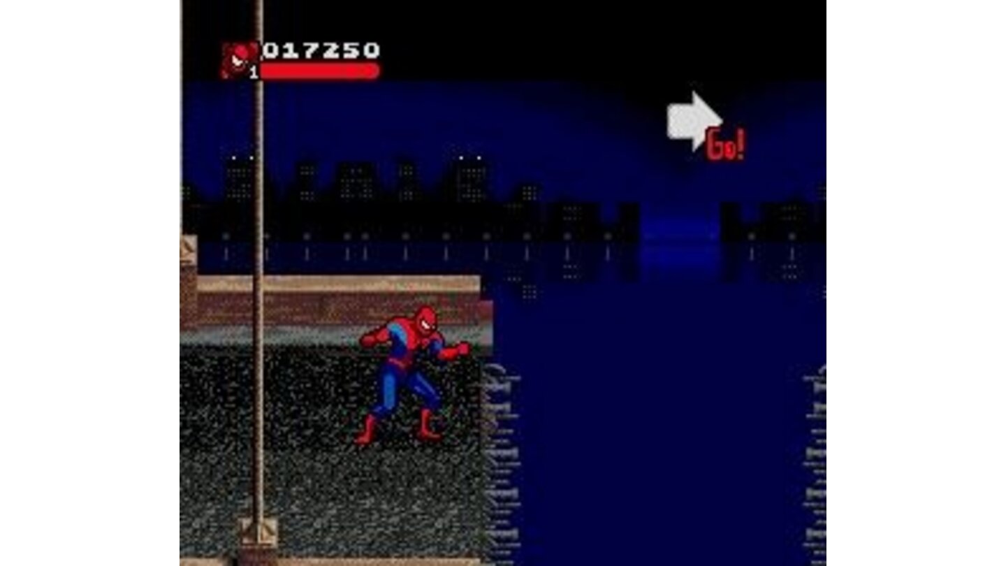 Spiderman is staring down