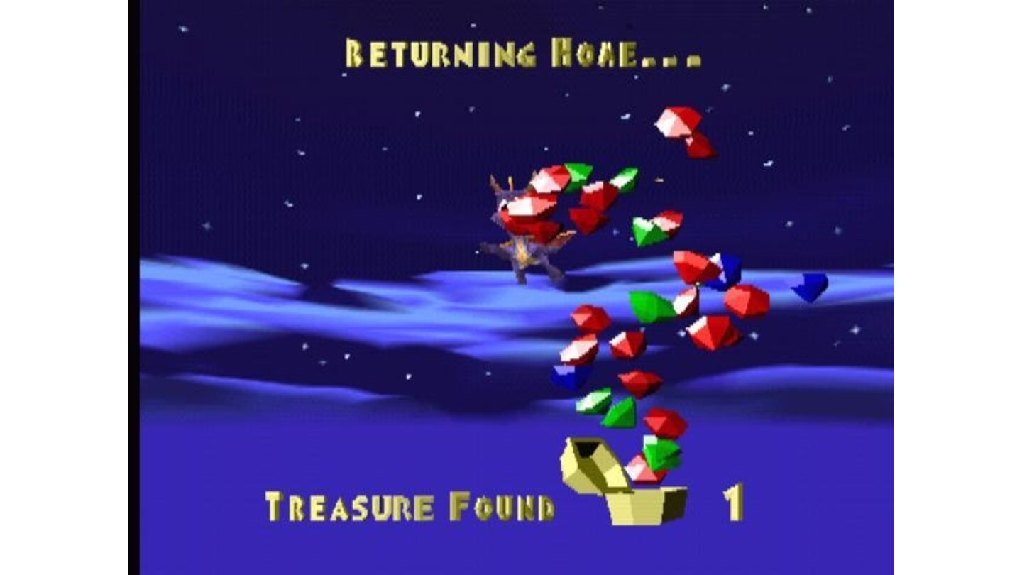 Ending a level: your treasure bonus