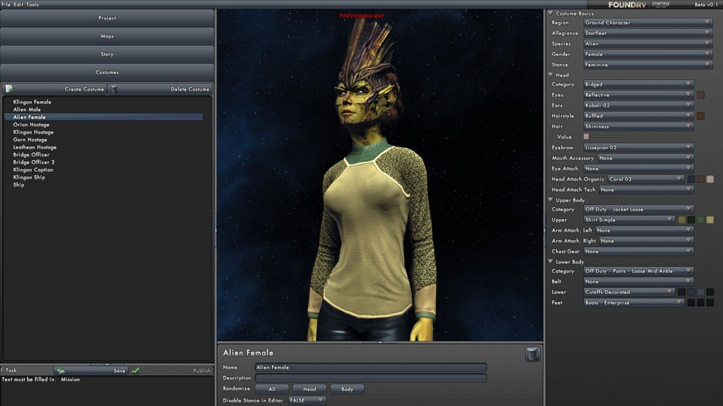 Star Trek OnlineScreenshots zum Season-Three-Update »Genesis«, das im Dezember 2010 auf die Server aufgespielt wird.