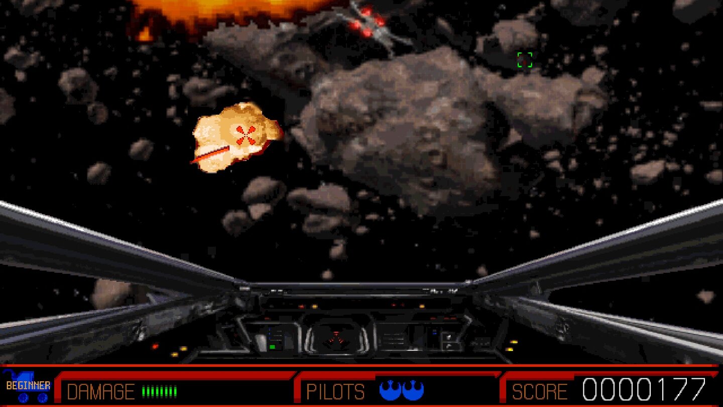 Star Wars: Rebel Assault (1993)Eines dieser »Wie konntet ihr das damals gut finden?«-Spielen.Aber die von CD gestreamte Hintergrundgrafik lässt die eingeschränkte Handlungsmöglichkeiten bei diesem Rail-Shooter rasch vergessen. Schließlichliegen1993 eine Menge CD-ROM-Laufwerke unter den Weihnachtsbäumen, die nach Spielen lechzen, welche das neue Medium tüchtig ausreizen.