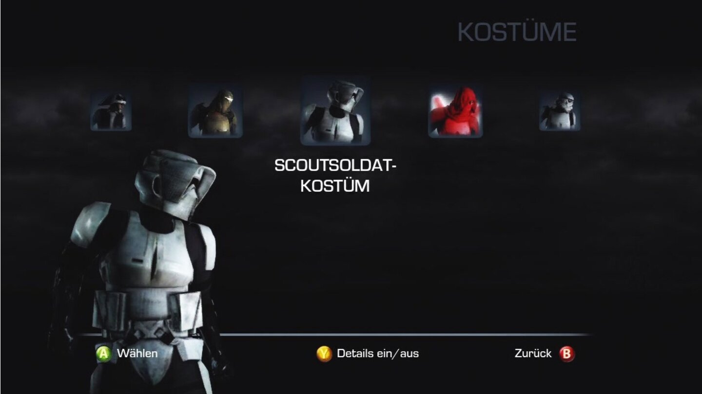 Star Wars: The Force Unleashed 2Freispielbares Outfit: Scout-Soldat-Kostüm