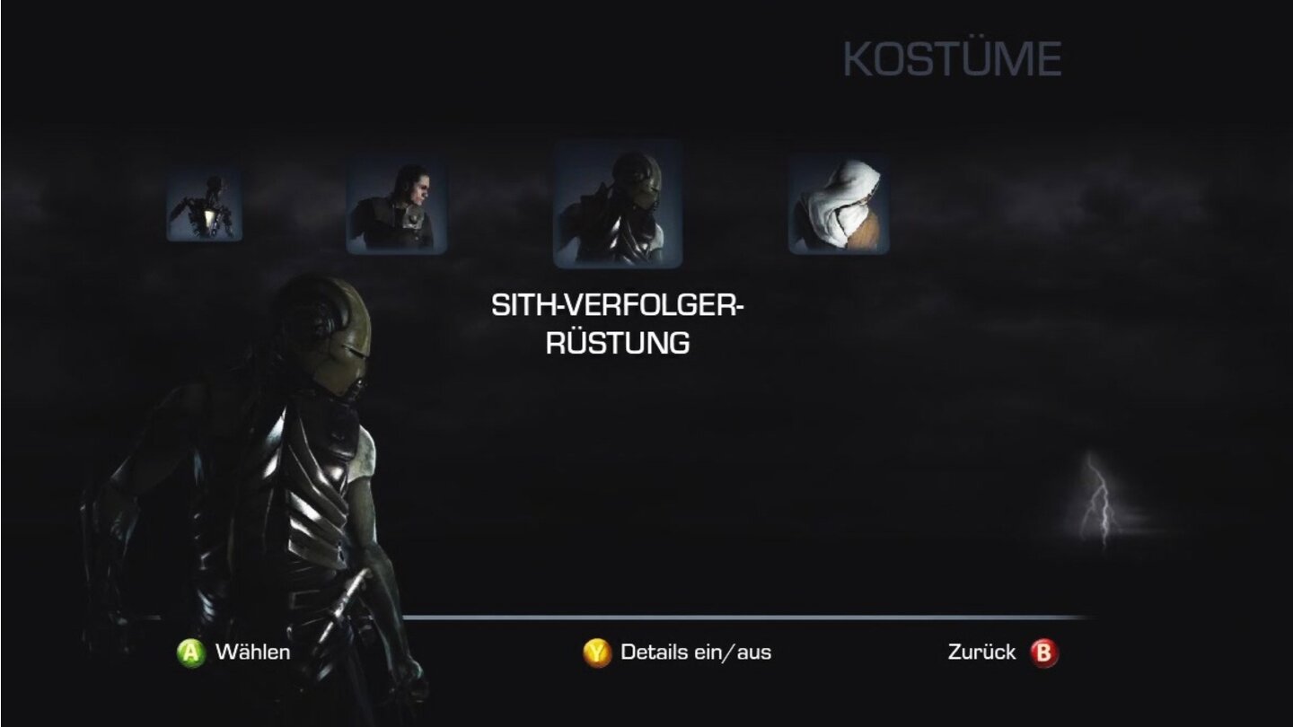 Star Wars: The Force Unleashed 2Freispielbares Outfit: Sith-Verfolger-Rüstung