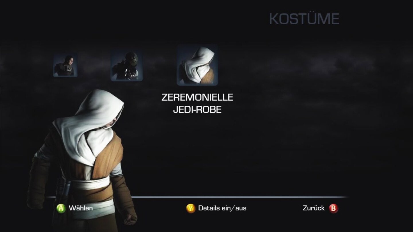 Star Wars: The Force Unleashed 2Freispielbares Outfit: Zeremonielle Jedi Robe