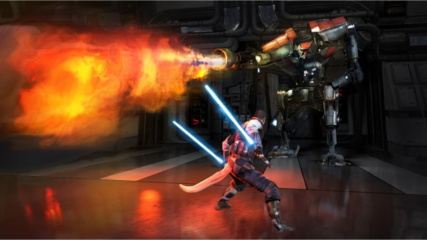Star Wars: The Force Unleashed 2 (2010)Yoda sagt zwar: »Vergessen dumusst, was früher du gelernt.« Aber muss das denn auch für Entwickler gelten? Das letzte LucasArts-Spiel kann nicht an den beliebten Vorgänger anknüpfen, The Force Unleashed 2 ist kurz, lieblos langweilig. Die Story entpuppt sich als überraschungsarme Klon-Schmonzette, der einzige Höhepunkt ist der Kampf gegen einen Giganten, der Rancors frisst.