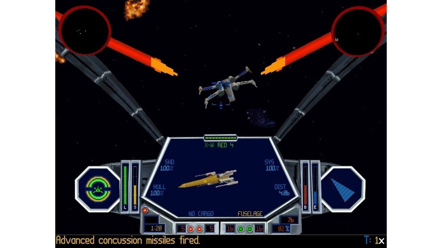 Star Wars: TIE FighterDas Raketenboot zerlegt mit seinen Geschossen im Alleingang ganze Staffeln.