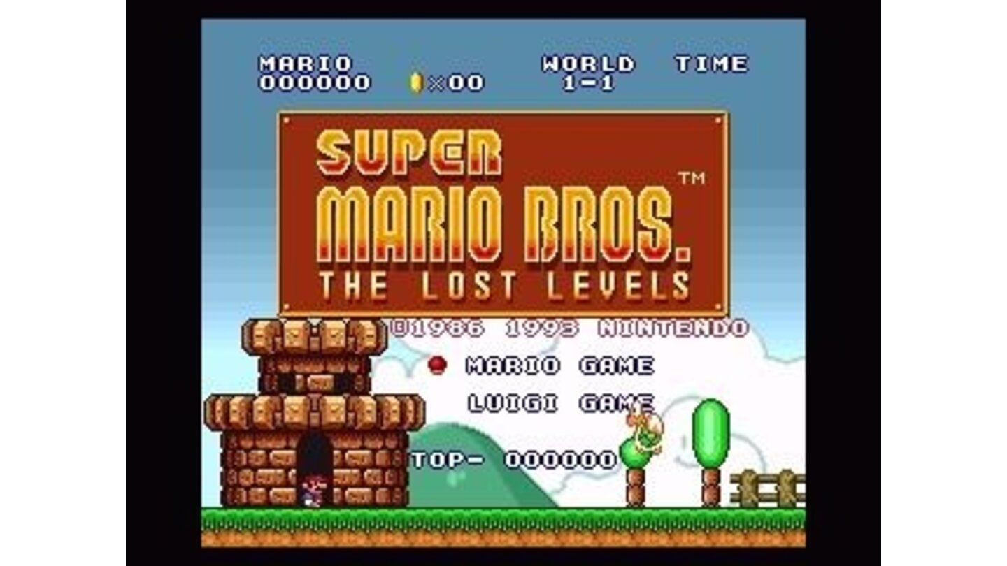Finally, the Lost Levels game. It's like Mario 1, but MUCH harder.