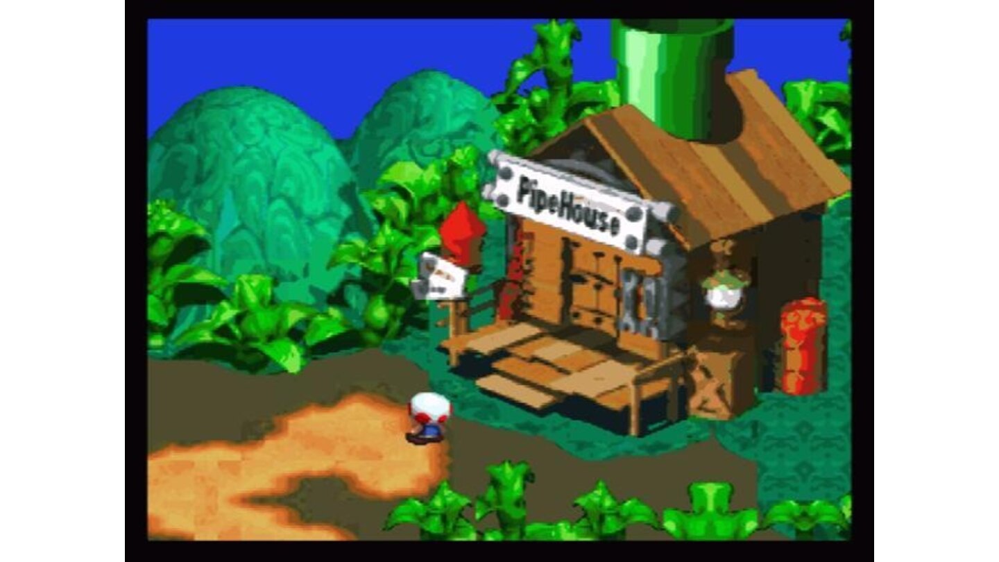 In front of Toad's house