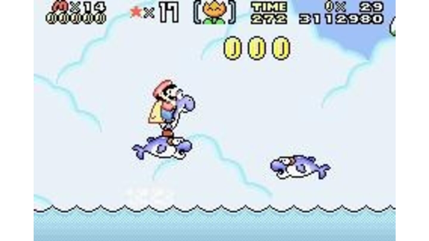 Like 14 years ago, these friendly dolphins help Mario to cross the dangerous sea.