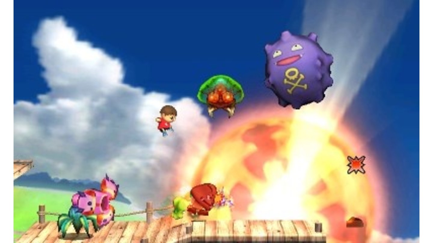 Super Smash Bros. (3DS)Darunter auch eigene Mii-Kämpfer, die wir über den Editor anpassen.