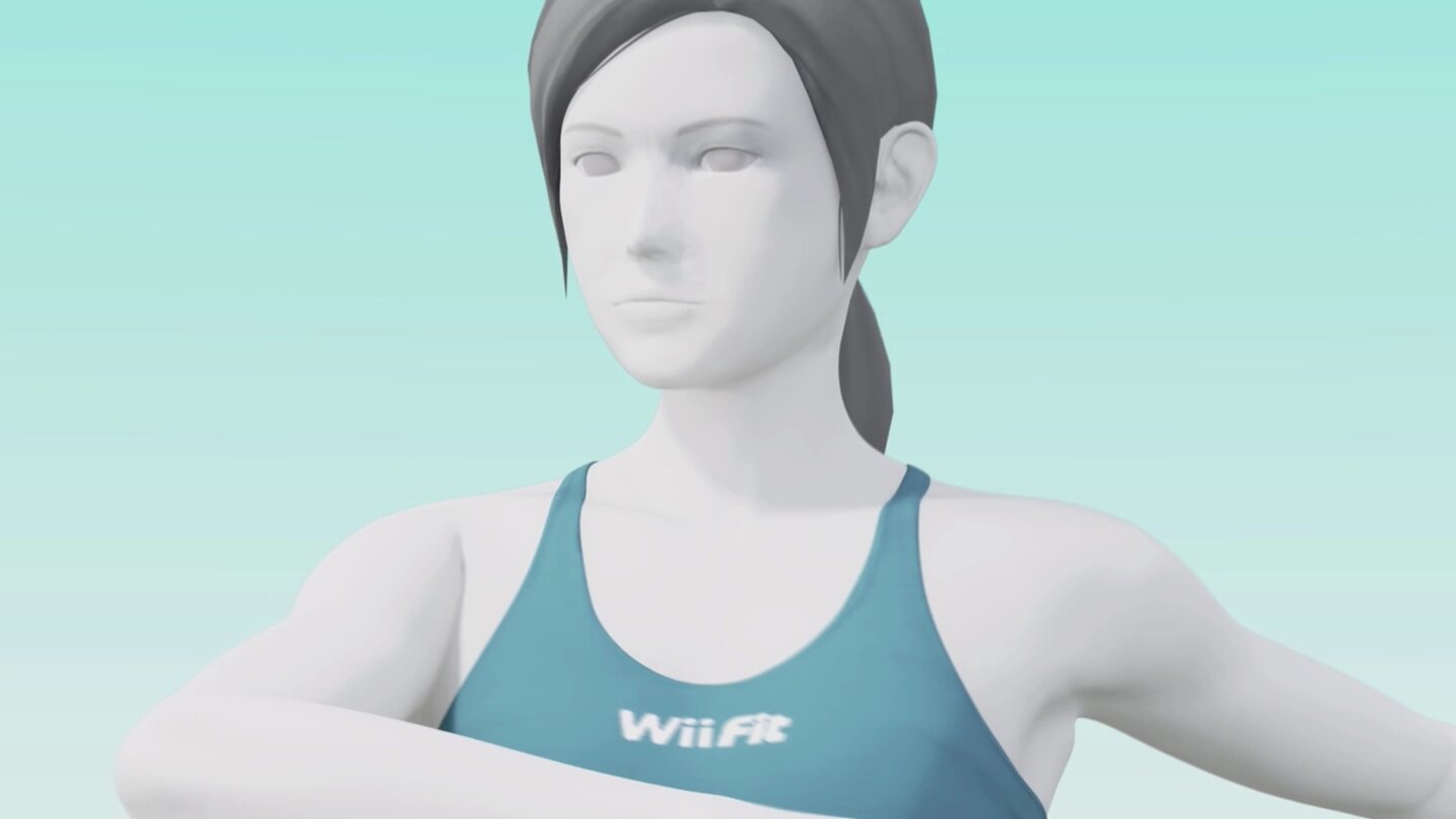 Super Smash Bros.Die Wiie Fit Trainerin (und der Wii Fit Trainer) haben die wohl witzigste Art, ihre Gegner anzugreifen: Stretch-Übrungen.