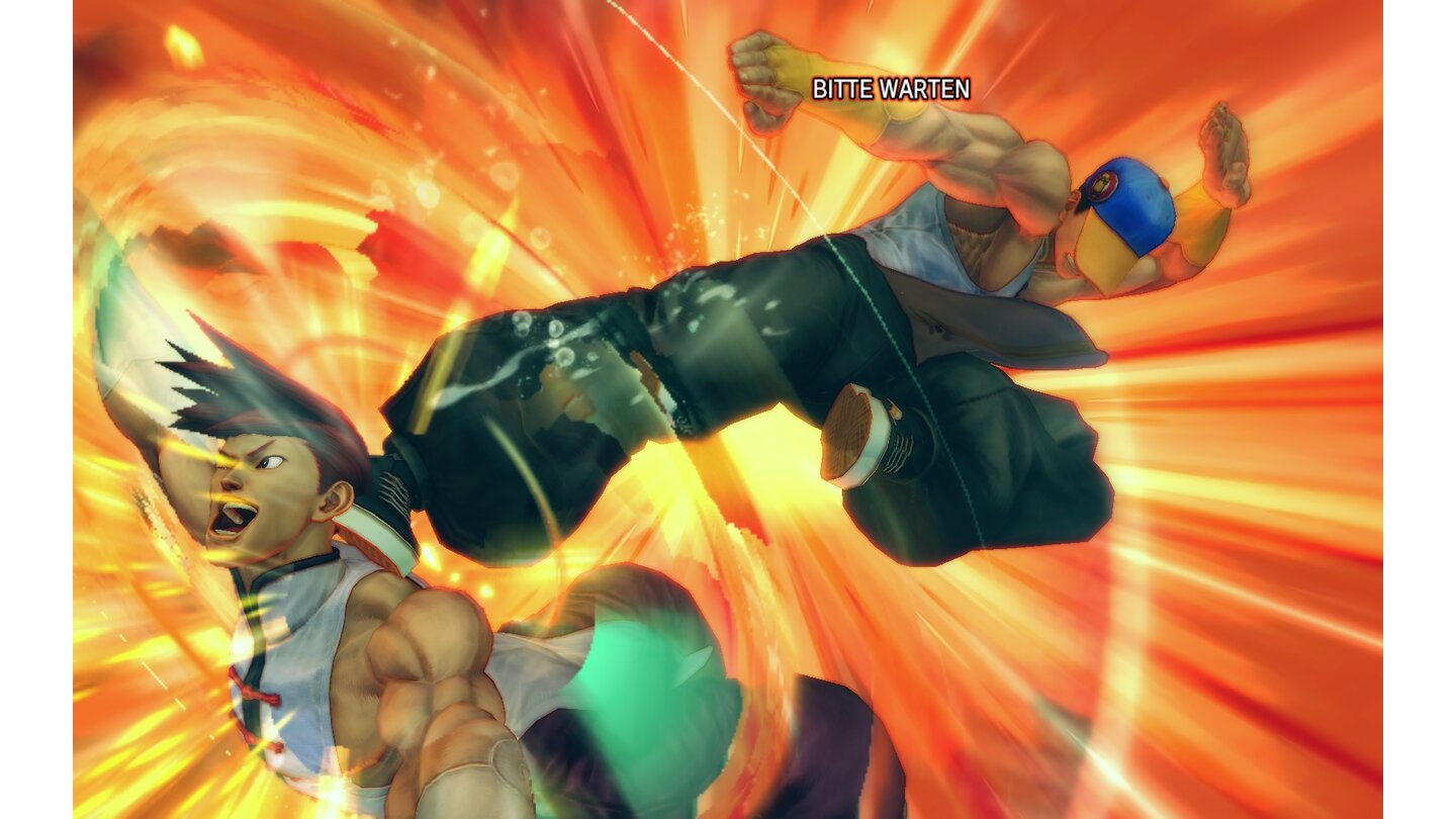 Super Street Fighter 4: Arcade EditionNeuzugang Yun haut seinen Bruder Yang mit einem Ultra-Finisher aus den Latschen.