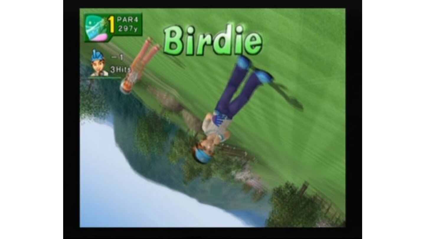 Birdie, that's when you manage to pass the track in less than default number of swings
