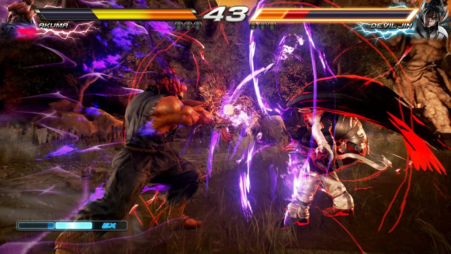 Tekken 7Street-Fighter-Charakter Akuma stattet Tekken 7 einen Besuch ab. Er wurde von den Tekken-Grafikern komplett neu gebaut – Datenmaterial von Capcom gab’s keines.
