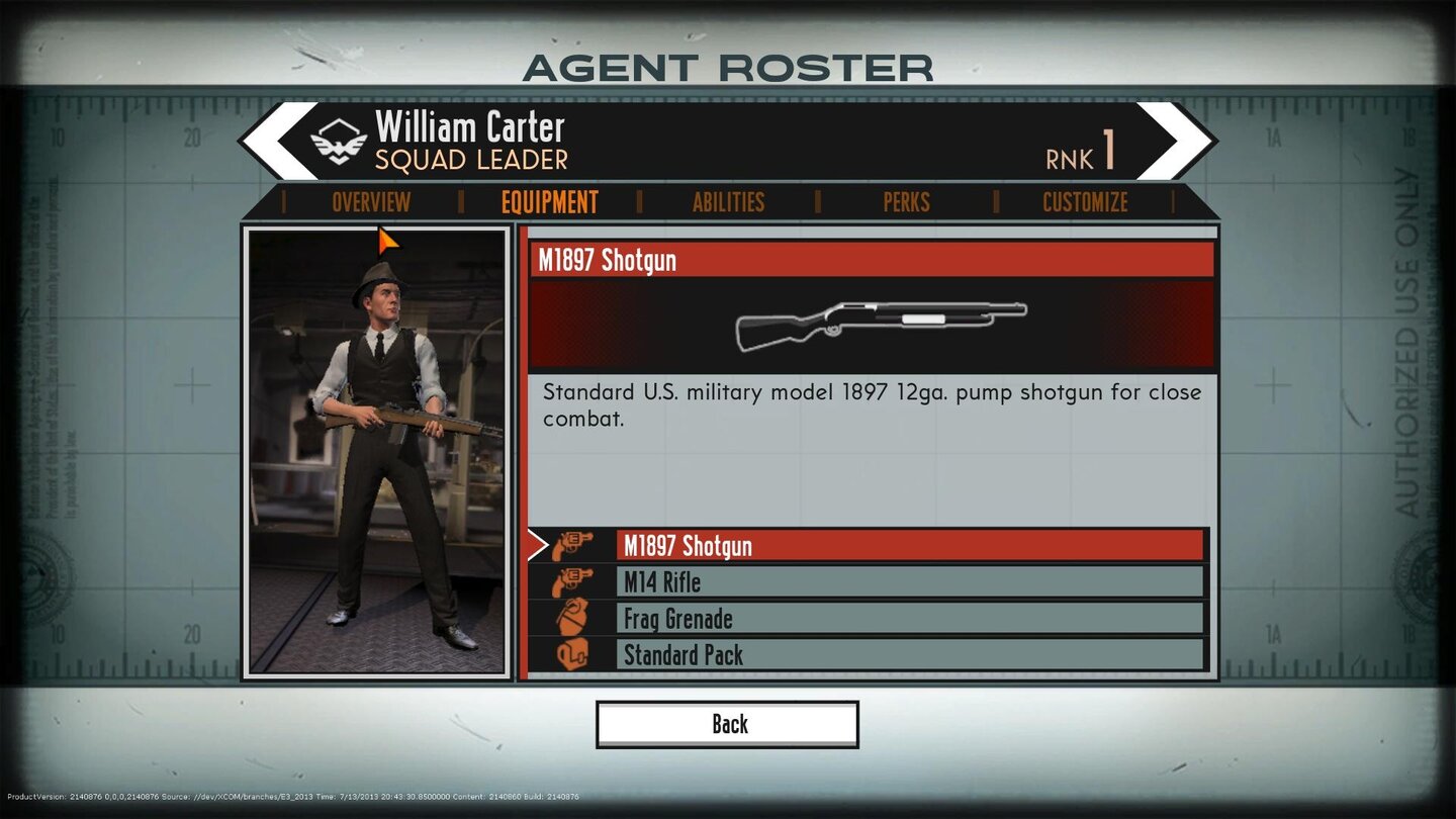 The Bureau: XCOM DeclassifiedWelche Waffen ein Agent nutzen kann, hängt von seiner Charakterklasse ab. Nur wir können jedes Schießeisen nutzen.