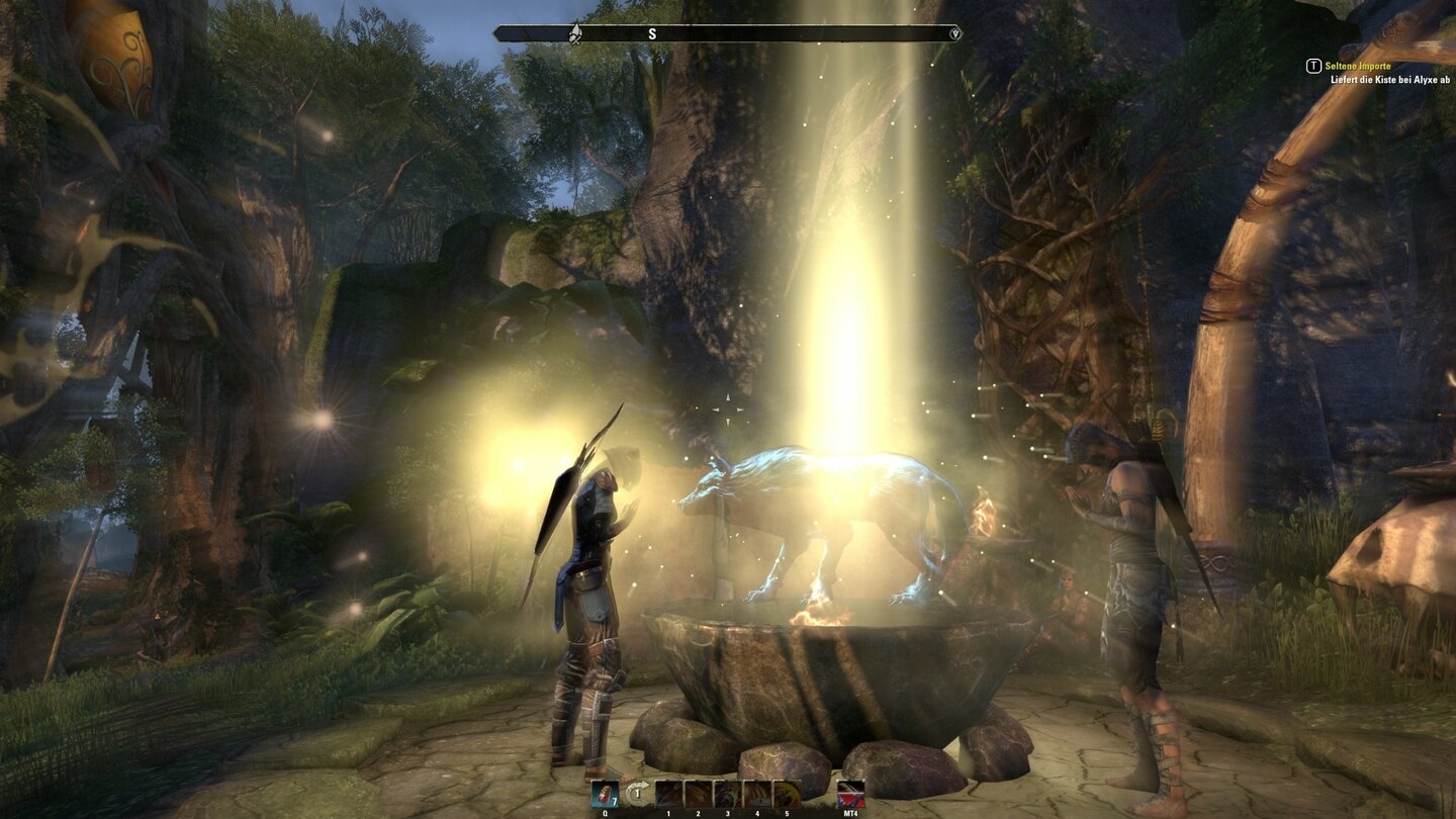 The Elder Scrolls OnlineNach einer bestimmten Quest können wir an Tierschreinen beten, um uns Buffs zu verschaffen.