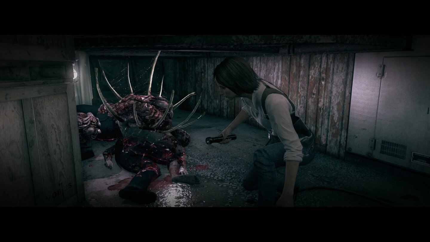 The Evil Within: The AssignmentDiese Monster sehen zwar eklig und gefährlich aus, sind aber blind und stellen deshalb kein großes Hindernis dar.