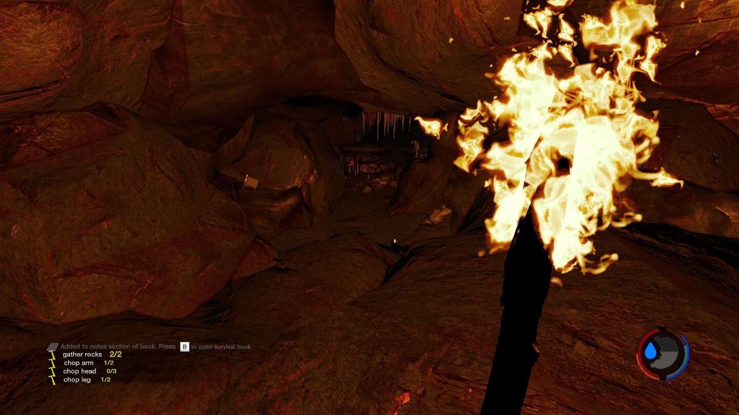 The Forest - Screenshots aus Version 0.20Die Höhlen sind noch immer schön Dunkel, besitzen aber nun bessere Texturen.
