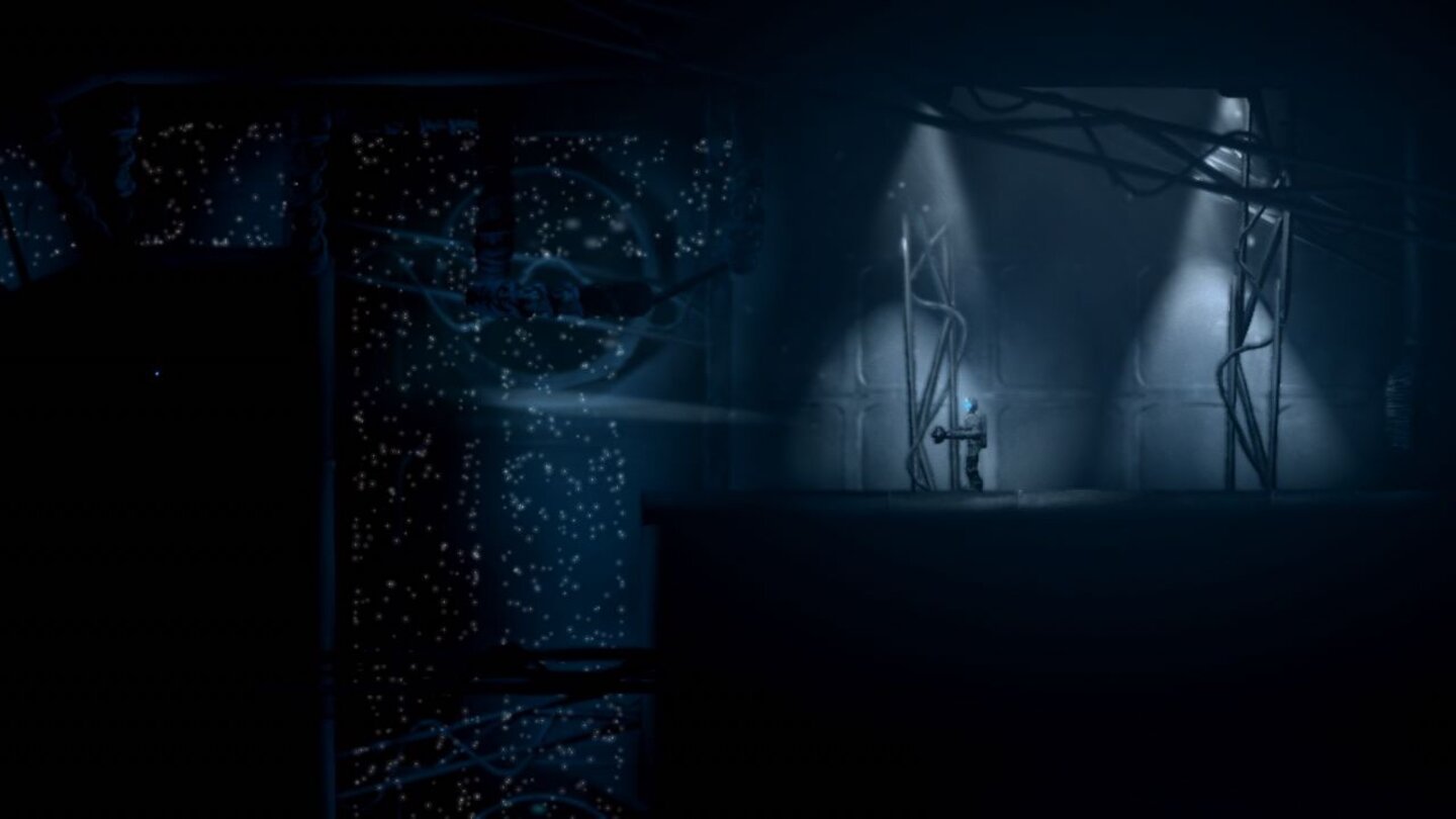 The Swapper (PS4)Während die blumigen Level zum verweilen einladen, fühlt man sich in den dunklen, schwach beleuchteten Räumen sehr schnell sehr allein.