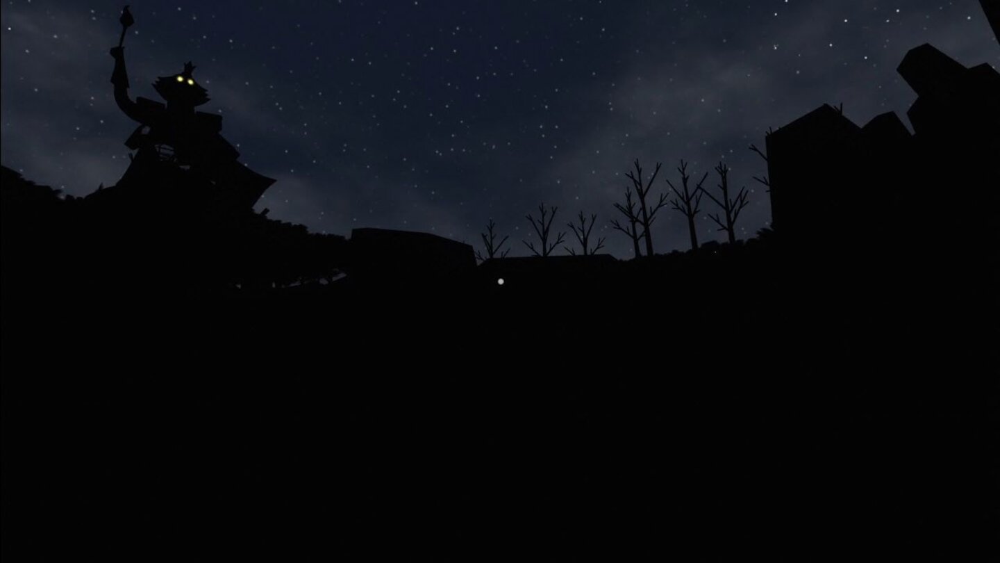 The Unfinished SwanWie hier zu sehen, lässt euch das Spiel gerne mal völlig orientierungslos im Dunkeln tappen.