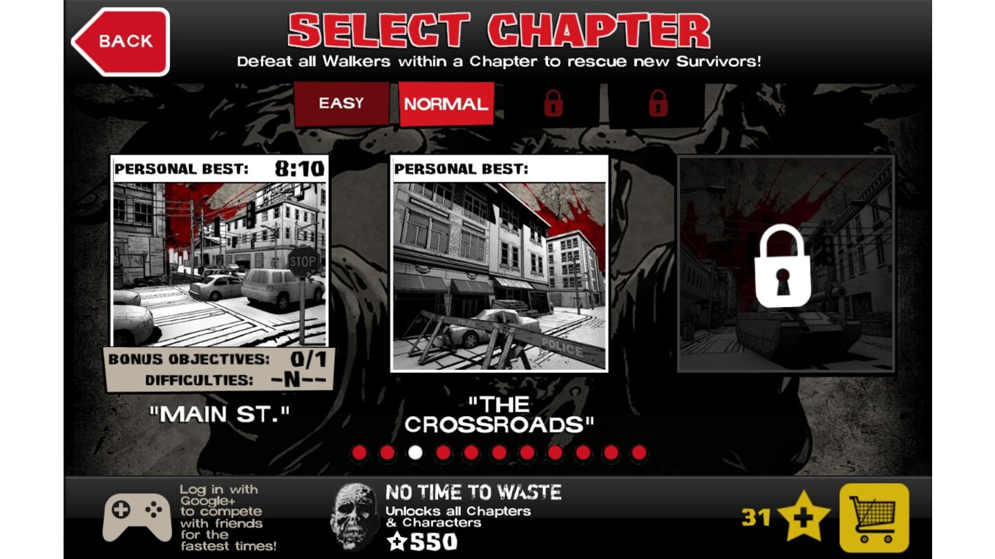 The Walking Dead: Assault
In den Missionen stehen zahlreiche, aus den Comics und der Serie bekannte Schauplätze zur Verfügung