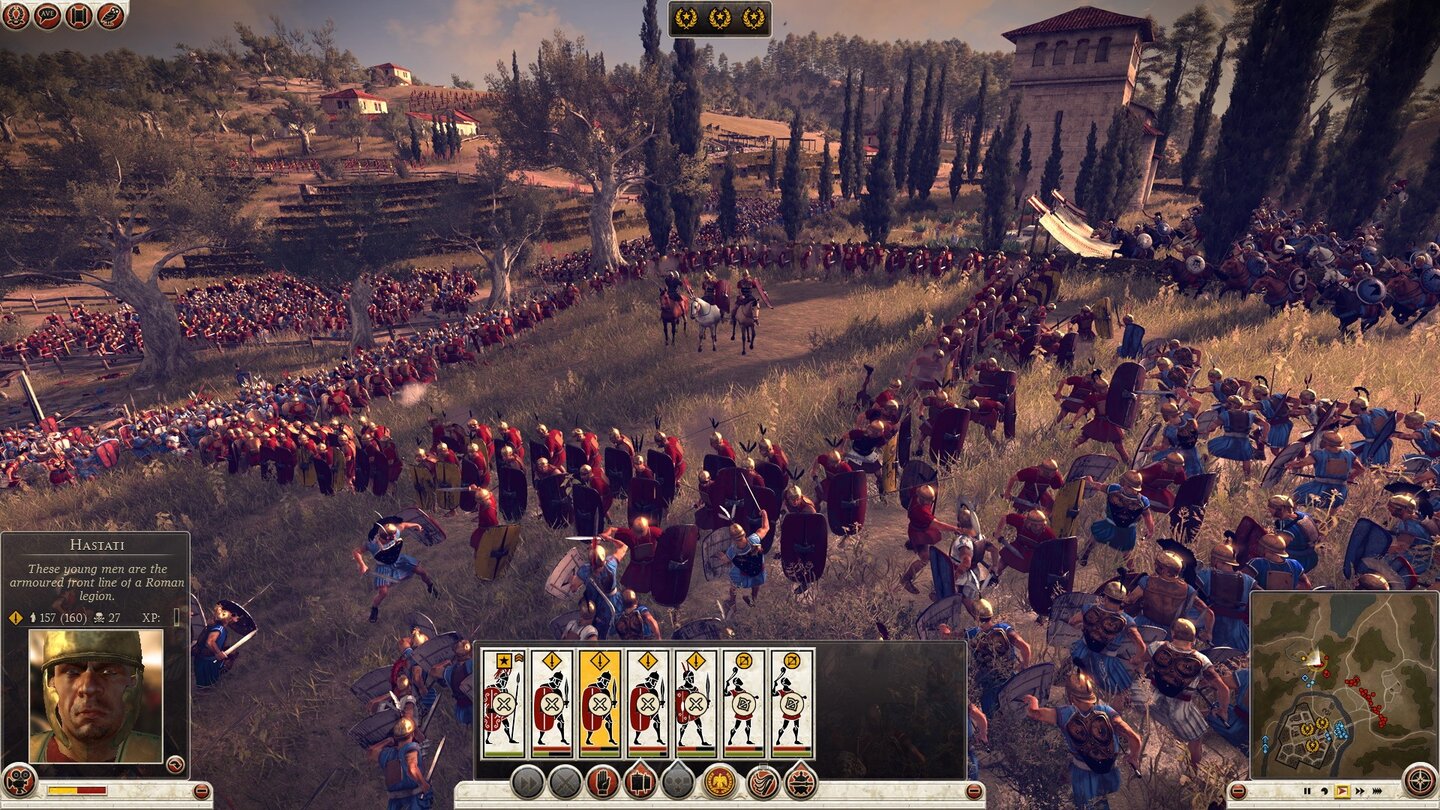Total War: Rome 2Die Soldaten bilden ein Quadrat, um den General zu schützen. Dieses Bild haben die Entwickler allerdings gestellt.