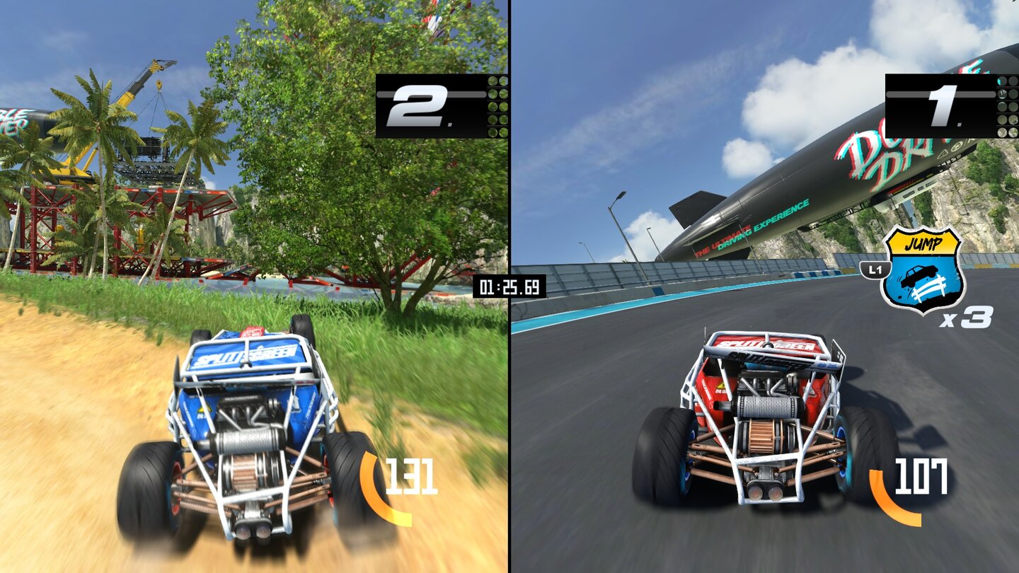 Trackmania TurboTrackmania Turbo steuert dem Trend entgegen und verfügt über geniale Splitscreen-Modi für bis zu vier Spieler.