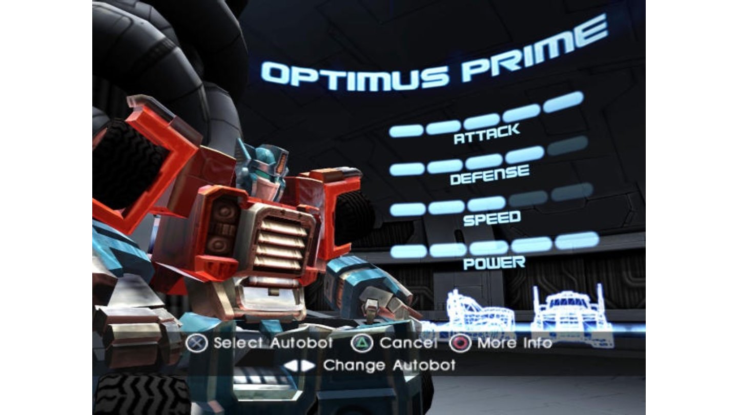 Select your Autobot... Here's Optimus Prime...