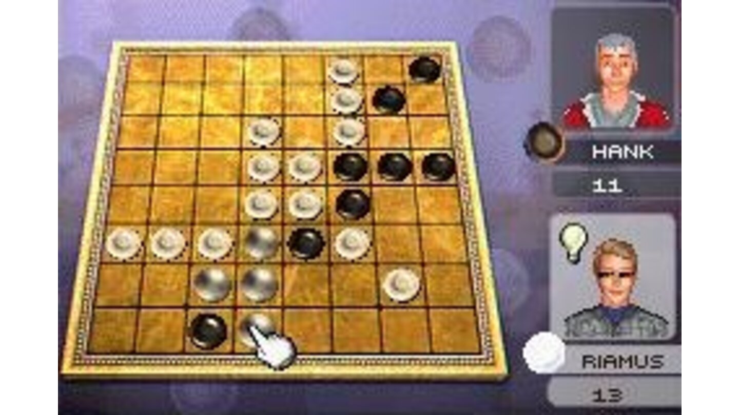 In Reversi, you try to wipe out your opponent's pieces