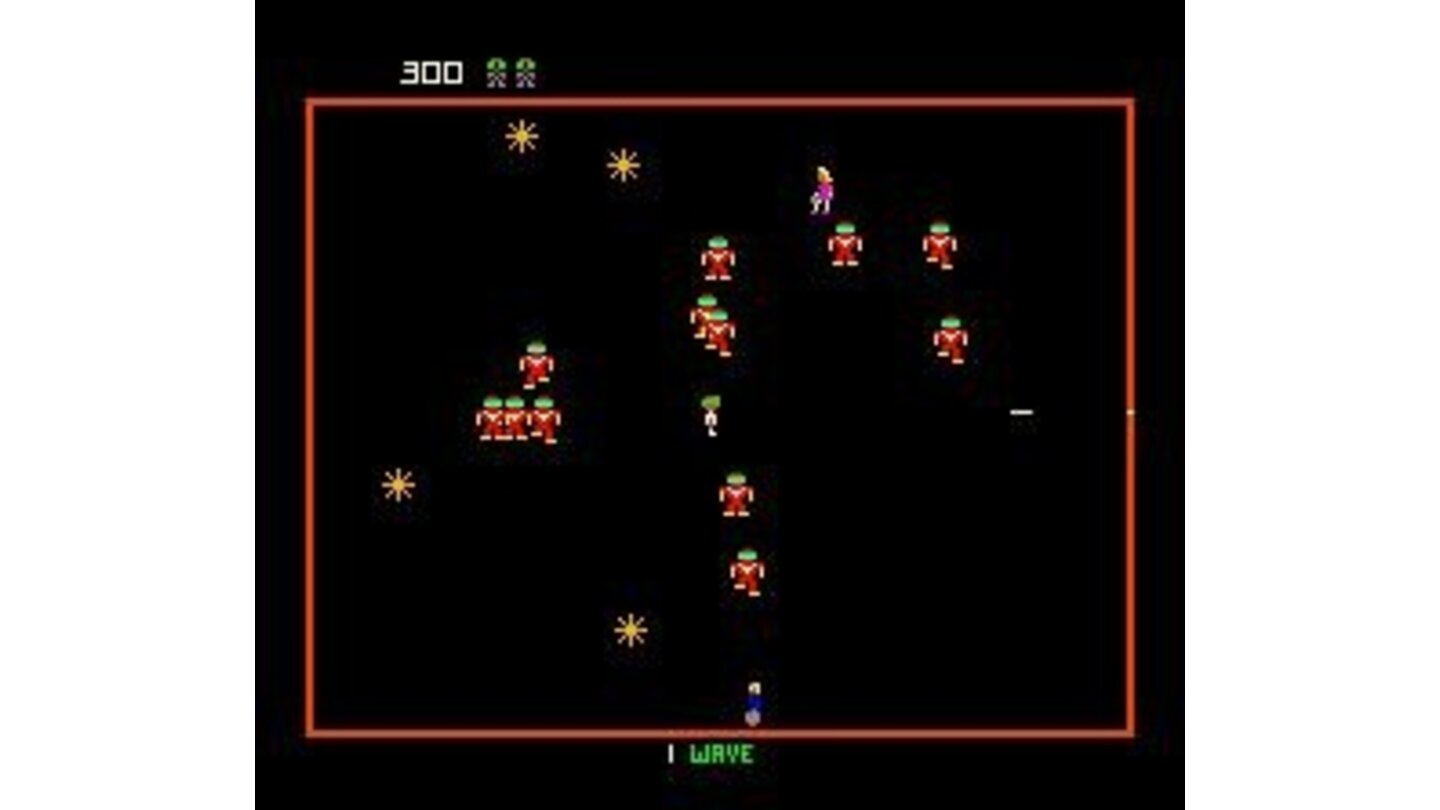 Robotron has a futuristic sense. But forget this and kill all the enemies!