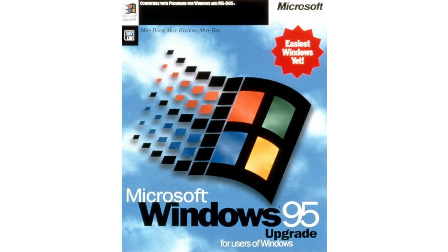 Windows 95 als Upgradepaket