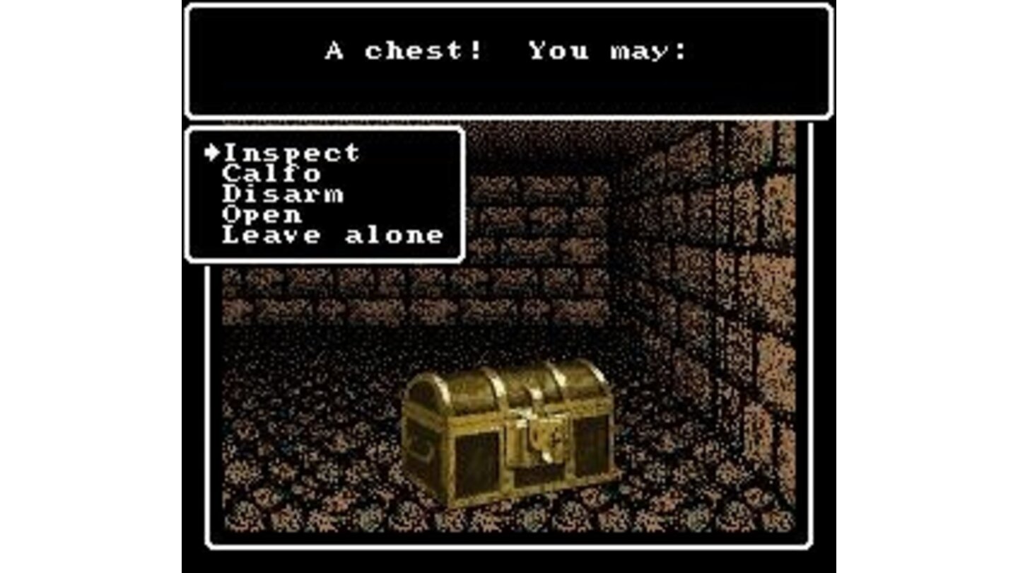 Finding a chest after battle - better check it for traps