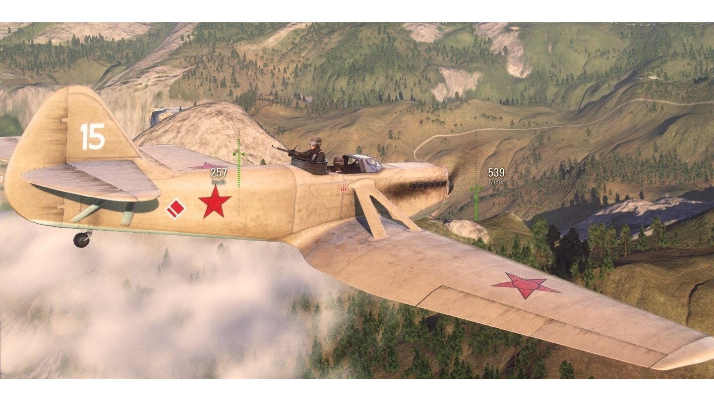 World of WarplanesNur für Russen: Schwere Schlachtflugzeuge, wie diese Kochyerigin TSh-3, gibt es bloß auf der sowjetischen Seite.