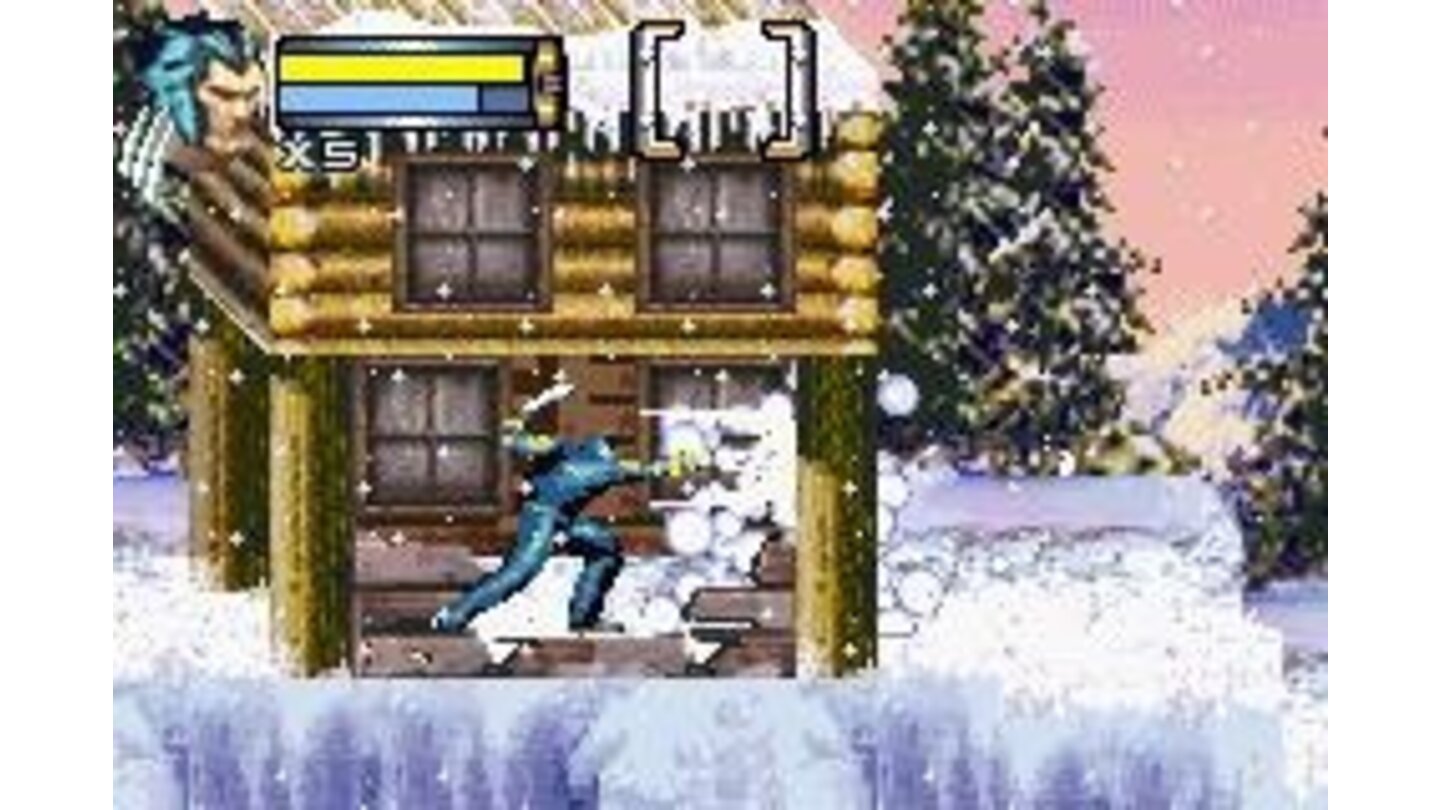 One simple snow wall isn't nothing to Logan's adamantium claws.