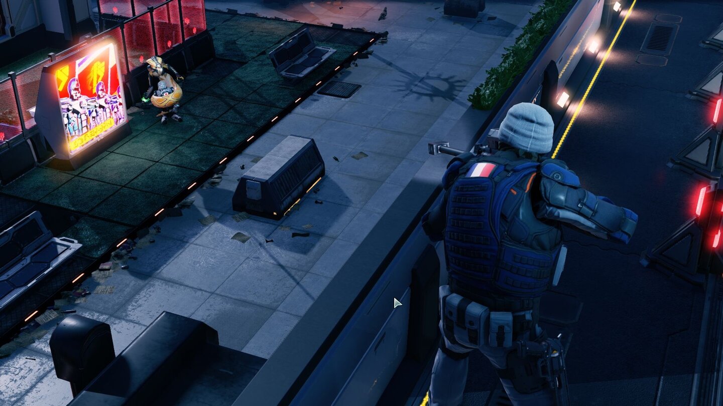 XCOM 2Die Viper hat einen unserer Soldaten umschlungen – nichts, was eine gezielte Sniper-Kugel nicht wieder ins Lot bringen könnte.