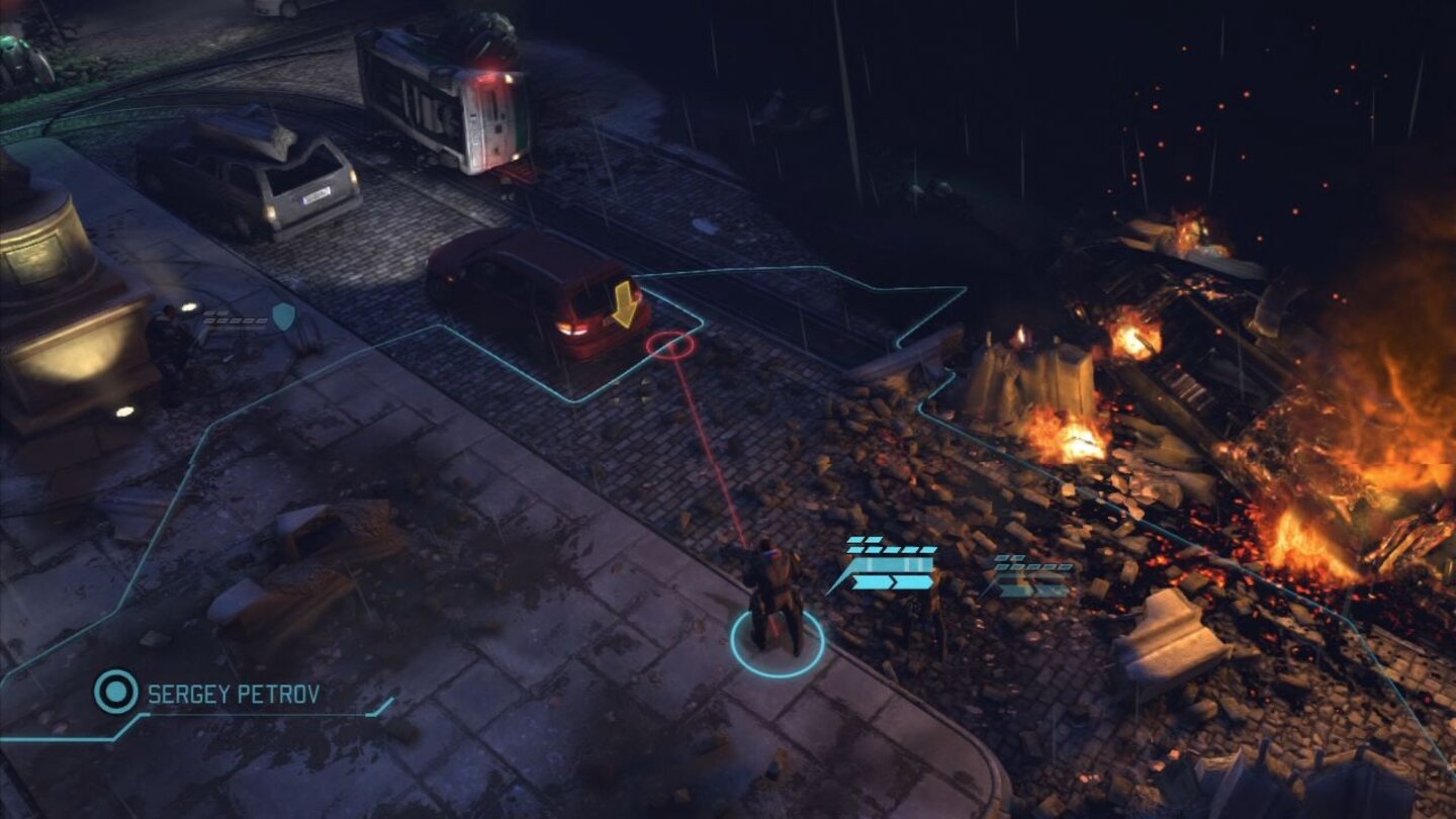 XCOM: Enemy UnknownDie Steuerung ist sehr einfach gehalten: Mit dem Stick legen wir den Weg fest, per Tastendruck schicken wir den Soldaten los.
