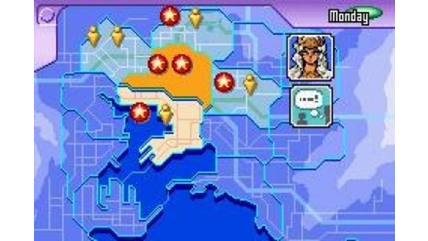 Move around the map and battle people in Battle City