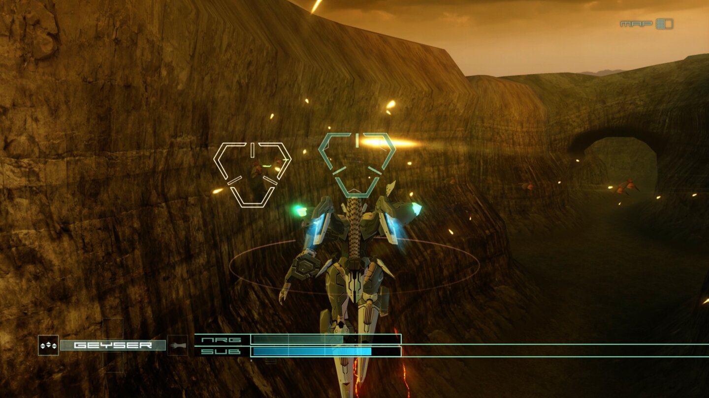 Zone of the Enders: The 2nd Runner MARS - Screenshots aus dem Remaster für PC und PS4 - Während Maschinen und Schiffe schick in Szene gesetzt sind, wirken die Umgebungen auch im Remaster ziemlich trist.
