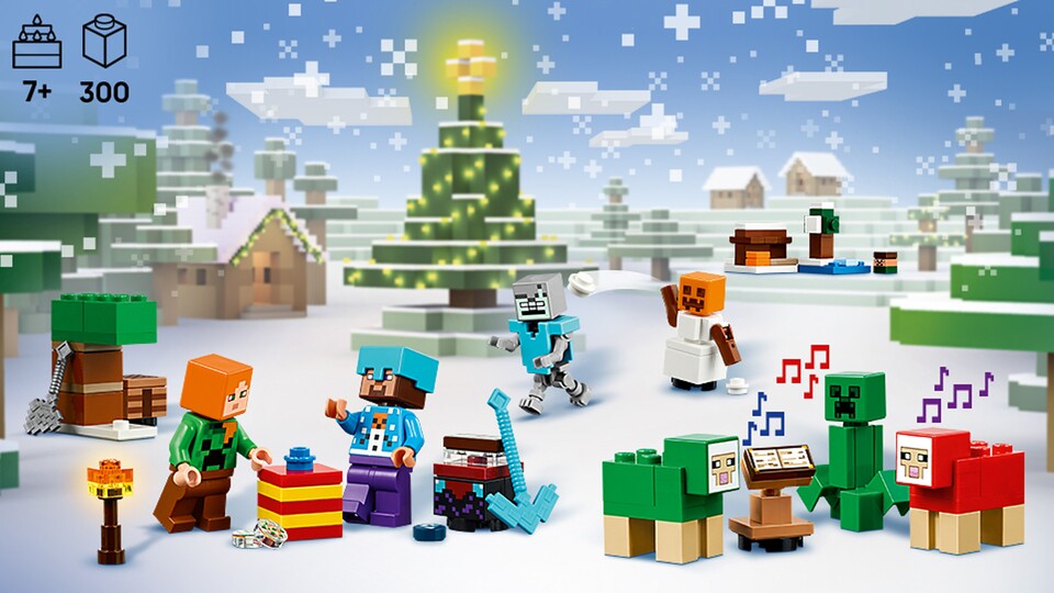 Natürlich warf ein Adventskalender zum Kult-Spiel Minecraft auch nicht fehlen!