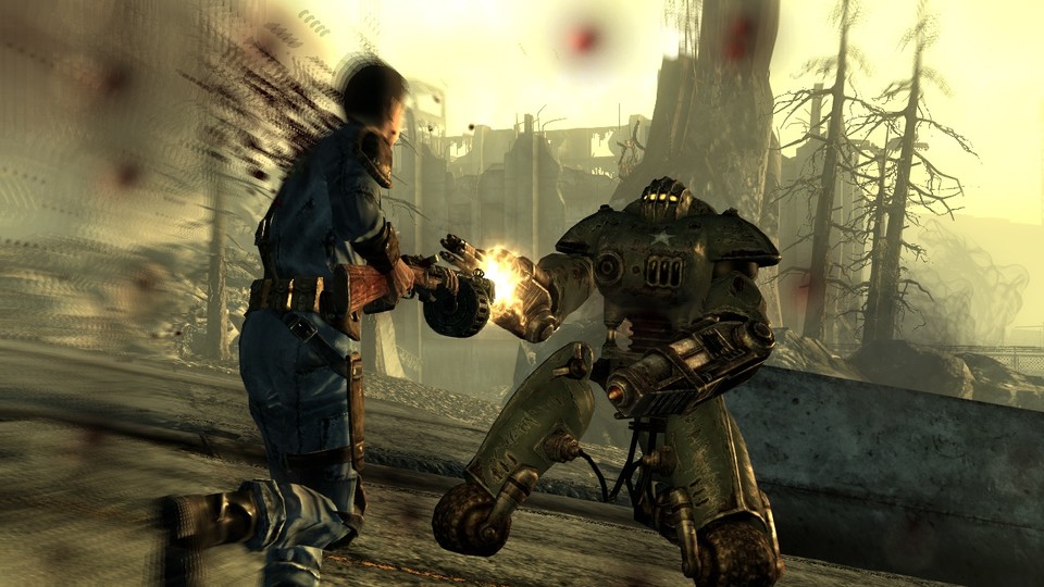 In Deutschland erschien Fallout 3 - im Gegensatz zu seinem Nachfolger - nur in einer geschnittenen Version. Abgetrennte Körperteile gibt es hier nicht.