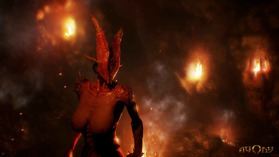 Agony ist ein Survival-Horror-Spiel in der Hölle. Als gequälte Seele versucht man zu entkommen.